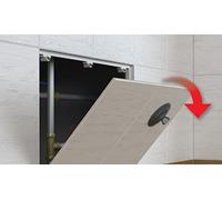 Trappe d'inspection magnétique carrelable : 150 x 200 mm