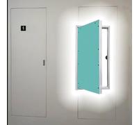 Trappe d'inspection Panneau D'accès Dissimulé Pour Bouche D'incendie, Trappe D'inspection En Aluminium, Plaque De Plâtre Encastrée Gaine Canalisation, Recouvrement(200x500mm/8x20in)