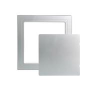 Trappe d'inspection polyvalente en plastique ABS, panneau d'accès mural auto-adhésif en ABS for douche, plusieurs tailles multicolores(Silver,325x325mm/12.8x12.8in)