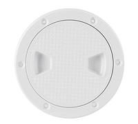 Trappe d'inspection ronde de bateau, Housse de pont arrondie en ABS marin Accessoires pour bateaux de VR(4 pouces)