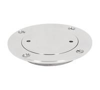 Trappe d'inspection ronde pour pont de bateau, en acier inoxydable 316, couvercle de port d'accès marin, antirouille, anti-érosion, haute dureté, poli, aspect professionnel pour (5 pouces)