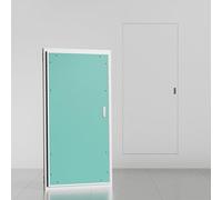 Trappe d'inspection universelle encastrée en aluminium pour cloison sèche et sanitaire, 1 mm renforcée, avec poignées dissimulées, antirouille et facile à installer (largeur 50 cm x hauteur 50 cm)