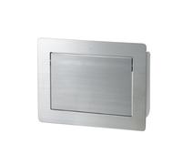 Trappe rectangle de poubelle - multi-usage - Amortisseur : Avec - Décor : Inox brossé - Fixation : A encastrer - Hauteur : 234 mm - Largeur : 308 mm - Matériau : Inox 304 - Profondeur : 100 mm - Type
