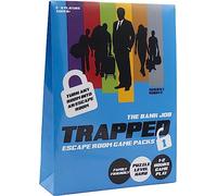 Trapped Escape Room Games BJ001 Bank Job, Ideal family game for lockdown / Turn Your Home into a Escape Room, No Waiting for Turns, Escape Room in a Box Kit, Up to 6 Players, Age 8+