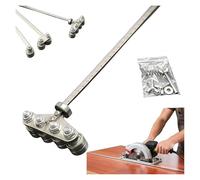 Trappes de positionnement pour des mesures précises et coupe de bois facile, guide de coupe de précision en acier inoxydable réglable bonne main pour scie circulaire(Upgraded four-axis,60cm/24in)