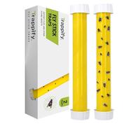 Trappify Pièges à Mouches Suspendus: Piège à Mouches Suspendus pour l'intérieur et l'extérieur avec Crochet de Suspension - Attrape-Mouches, moucherons, moustiques et Insectes Volants (2)