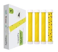 Trappify Pièges à Mouches Suspendus : Piège à Mouches Suspendus pour l'intérieur et l'extérieur avec Crochet de Suspension - Attrape-Mouches, moucherons, moustiques et Insectes Volants (4)