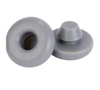 TRAPSKI Lot de 2 pieds de refroidissement de rechange pour rack | Pieds en caoutchouc courants pour refroidisseurs RTIC, refroidisseurs Yeti, réservoir Tundra Roadie | Pieds antidérapants en caoutchouc anti-rayures - Gris