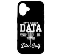 Traqués de données pilotés par Les données gagnés Disc Golf Coque pour iPhone 16