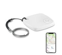 Traqueur Bluetooth et localisateur d'articles : localisateur de clés, étiquette intelligente fonctionne avec Apple Find My (uniquement compatible iOS) - Batterie remplaçable d'un an - Tracker
