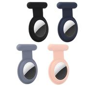 Traqueur GPS caché Airtag, Airtag pour Enfants, Personnes âgées, Animaux de Compagnie, vêtements, Plus sûr Que la Montre Airtag, Le Porte-clés Airtag et Le Collier Airtag (Noir&Bleu&Gris&Rose)