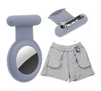 Traqueur GPS Caché AirTag pour Enfants, Personnes âgées, Animaux de Compagnie, Vêtements - Plus sûr Que la Montre (Gris)