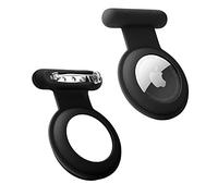 Traqueur GPS Caché Airtag, Pour Enfants, Personnes Âgées, Animaux de Compagnie, Vêtements - Plus Sûr Que la Montre Airtag. (Noir-2PCS)