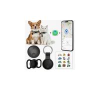 Traqueur GPS pour chiens, collier intelligent avec localisation en temps réel - Tracker de localisation avec support, sans frais mensuels/sans carte SIM, fonctionne avec iOS Find My【Certifié Apple MFi