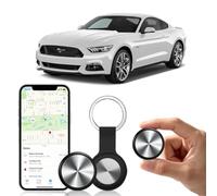 Traqueur GPS pour véhicules, compatible avec iOS et Android, sans abonnement, étanche IP65 avec étui en silicone, prend en charge l'historique de localisation et le partage, batterie remplaçable