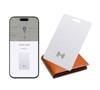 Traqueur portefeuille pour Android, carte de suivi de portefeuille, fine 2 mm, compatible Google Mon appareil (uniquement Android), étanche IP68, chargement sans fil, carte de suivi pour valises/sacs
