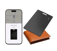 Traqueur portefeuille pour Android, carte de suivi de portefeuille, fine 2 mm, compatible Google Mon appareil (uniquement Android), étanche IP68, chargement sans fil, carte de suivi pour valises/sacs