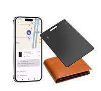 Traqueur portefeuille pour Android, carte de suivi de portefeuille, fine 2 mm, compatible Google Mon appareil (uniquement Android), étanche IP68, chargement sans fil, carte de suivi pour valises/sacs