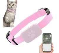 Traqueur pour Chat - Collier GPS pour Chat, Collier Réglable De 28 À 39 Cm avec Boucle De Sécurité, Traceur pour Chien, Accessoire De Protection pour Animaux, sans Abonnement Mensuel, Compatible iOS
