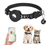 Traqueur pour chien et chat sans ABO avec iOS et Android avec réfléchissant | Collier Réglable Étanche avec Grelot pour Chat, Chien et Petits Animaux