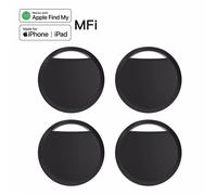 Traqueurs GPS Bluetooth Airtag pour iPhone,IPX5,étanche,suivi sportif,trouver mes aînés,enfants,animaux de compagnie - 4PCS Black