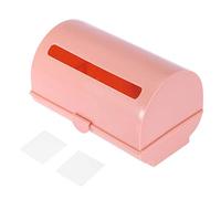 Trash Bag Storage Box | Wall Mount Organizer with Adhesive Back | Holds Plastic Garbage Bags for Kitchen/Bathroom/Garage | 3 Colors, Easy Open Buckle (Pink)