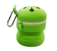 Trash Bag Waste Bin Rangement d'appâts avec fermeture éclair - Élastique de voyage en silicone Trash Can | Poubelles de voyage multifonctionnelles pour la randonnée, l'escalade et l'extérieur
