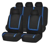 TRASH BIN Auto Housse Siège pour M&itsubishi pour ASX pour Montero pour Outlander 3 pour Pajero 2 3 4 Housses Protection Sièges Avant Arrière(9pcs Set Blue)
