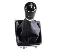TRASH BIN Pommeau Levier de Vitesse pour VW pour Golf 7 pour A7 MK7 pour GTI pour GTD 2013-2018 Pommeau De Levier Vitesse Voiture Couvercle Botte Guêtre en Cuir(5 Speed)