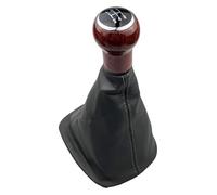 TRASH BIN Pommeau Levier De Vitesse Pour VW Pour Passat B5 5 6 Vitesses Cuir PU Avec Poignée Bois Pêche Pommeau Levier Vitesse Soufflet Protection Étui