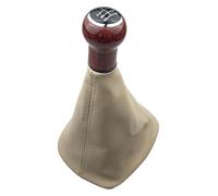 TRASH BIN Pommeau Levier De Vitesse Pour VW Pour Passat B5 .5 6 Vitesses Cuir PU Avec Poignée Bois Pêche Pommeau Levier Vitesse Soufflet Protection Étui
