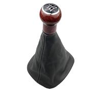 TRASH BIN Pommeau Levier De Vitesse Pour VW Pour Passat B5 .5 6 Vitesses Pommeau Levier Vitesse Cuir PU Avec Poignée Bois Pêche