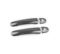 TRASH BIN pour Audi TT MK1 (8n) 1998-2006 pour A2 2000-2005 ABS Chrome Fibre De Carbone Texture Voiture-Style Extérieur Poignée De Porte Couvre Garniture Porte Poignée Couverture(Carbon Style 3)