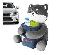 Trash Can Car Cartoon, Vehicle Organizer Plush Animal, Vehicle Tissue Holder Storage, Fabric Sturdy Soft Details, Auto Interior for Sedan SUV Truck, Car Accessory for Armrest Console Home Travel