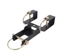 Trash Can Coupler Hook, Carbon Steel Wheeled Trash Can Hauler Hitch Universal Garbage Bin Hauling Hook for Gravel, Snow, and Uneven Terrain
