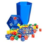 Trash Can Dice, Strategic Interactive Dice Game for Teens, Fun Multi-Player Table Toys for Classroom Team Building Travel Party Beach Outdoor Camping Kids Group Activities 5x5x10cm
