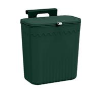 Trash Can Over-the-Cabinet - Bac de rangement de cuisine avec couvercle | Compost monté sur la porte, pas besoin de vider, réceptacle de déchets de petite taille pour comptop, outil d'organisation de