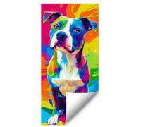 Trash Can Sticker - 82x47cm Funny Waterproof Garbage Bin Wrap, Colorful | with 82x47cm Large Size, Colorful Dog Design, Waterproof Adhesive Sticker for Trash Bins, Driveway, Garden, Garage, Patio