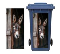 Trash Can Sticker - Waterproof PVC Garbage Bin Decal Self Adhesive Dustbin | Waterproof PVC Material, Strong Self-Adhesive Backing, Moisture & Fade Resistant, 12.2 X 27.55 Inch Size, 70g Weight