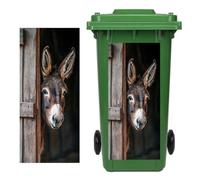 Trash Can Stickers - Adhesive Decorative Garbage Bin Stickers 12.2x27.55 In