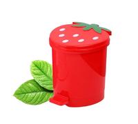 Trash Can - Strawberry Garbage Bin with Lid | Rubbish Bin | Swing Bins for Home Offices Living Room Waste Paper Organizer Lid & Carrying Handle Strawberry Dustbin for Bedroom Kitchen