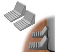 Trash Can Wall Protector and Stop Moving Backward, 2026 New Silicon Trash Can Bumper, Wall Spacer Garbage Bin for Round & Square Waste Baskets, No Drill Kitchen & Office Floor and Wall Guard (Gray)