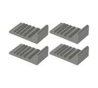 Trash Can Wall Protector | Anti-Slip No Drill Pad | 4-Piece Round Garbage Bin Spacer | for Office Home Bathroom Sink Floor Corner Laundry Room Furniture Cabinet