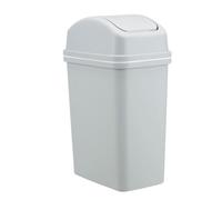 Trash Cans with Lids - 10L Trash Bin with Swing Lid, Thickened Kitchen Waste Basket, Leak-Proof Bathroom Garbage Bin | Bedroom, Counter, Office, Home, Living Room, Dorm, Durable Garbage Container, Was