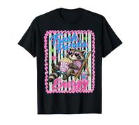 Trash Panda Energy Raton Laveur Sauvage à Rayures d'été T-Shirt