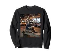 Trash Panda Lunettes de Soleil Café glacé Urban City Night Street Sweatshirt