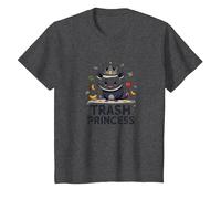 Trash Princess : Opossum Insolite Reine des restes T-Shirt, Enfant, Chiné Foncé, 2 Ans