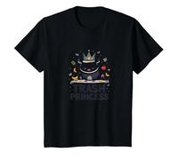 Trash Princess : Opossum Insolite Reine des restes T-Shirt, Enfant, Noir, 8 Ans