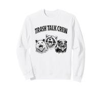 Trash Talk Crew Animal Memes Raccoon Skunk Opossum Sweatshirt