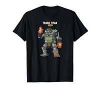 Trash Titan 3000 Raccoon Junkyard Robot Pilot Cool Art Drôle T-Shirt